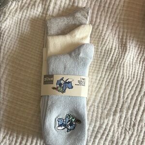 Stitche Socks 3-Pack - Blue, Cream, Gray